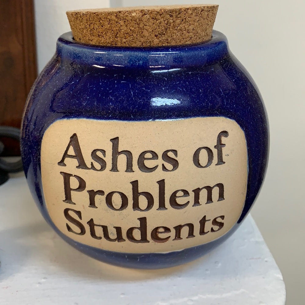 Ceramic “Ashes of Problem Students”